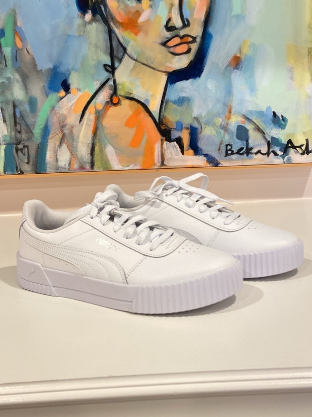 Puma Women's White Low-Top Platform Sneakers